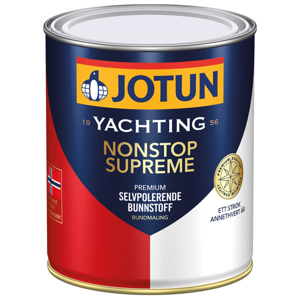 Jotun Nonstop Supreme bundmaling i blå farve i 3/4 liter emballage