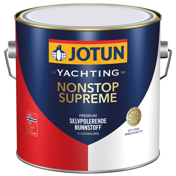 Jotun non-stop supreme bundmaling i blå farve i en 2.5 liters spand