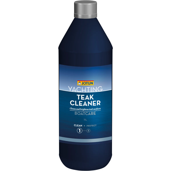 Jotun Teak Cleaner 1L stående på en hvid baggrund