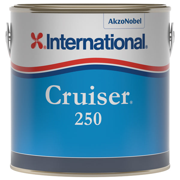 International, Cruiser 250 Navy bundmaling i en 2,5L beholder på hvid baggrund.