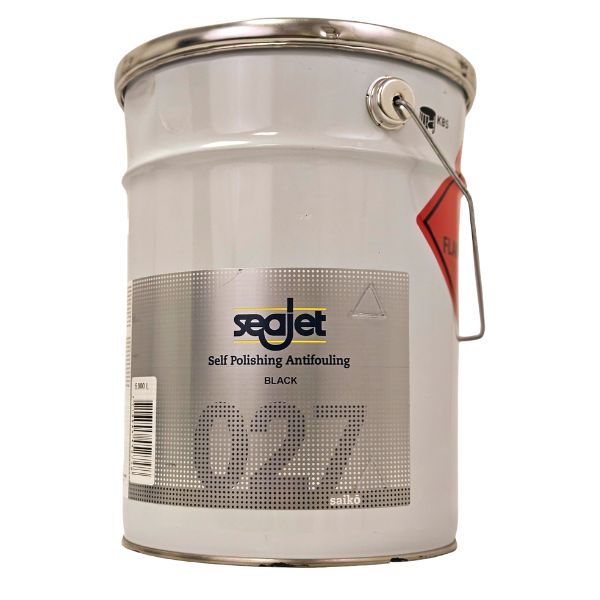 SeaJet 027 bundmaling i sort farve i en 5L beholder