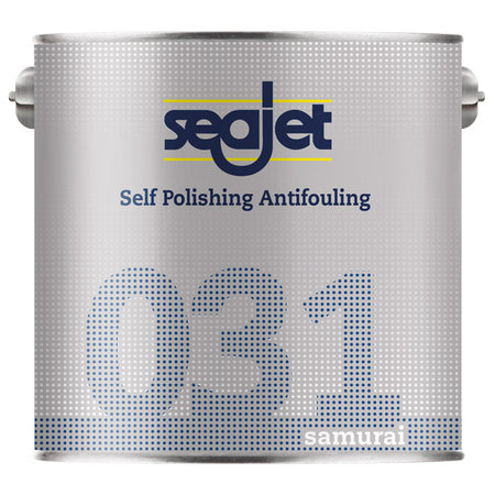 SeaJet 031 Allround bundmaling i sort, præsenteret i en 2,5L dåse.