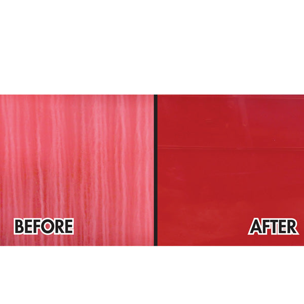 Anvendelse af Star Brite Fiberglass Color Restorer på bådens overflade