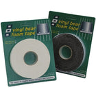 PSP vinyl foam tape svampegummi i hvid, set fra siden.