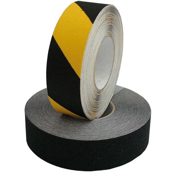 PSP anti skrid tape i sort, 50mm bredde, rullet op