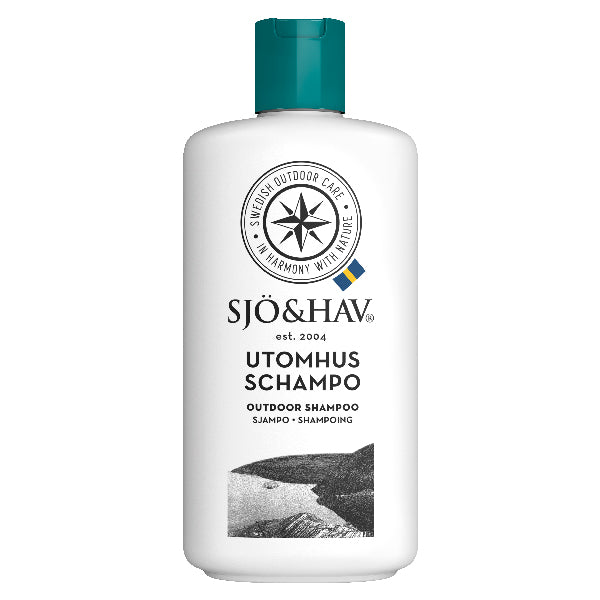 Sjö&Hav outdoor shampoo i 200 ml flaske på hvid baggrund