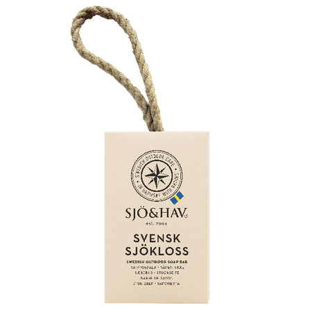 Sjö&Hav sæbe klods på hvid baggrund, 200g