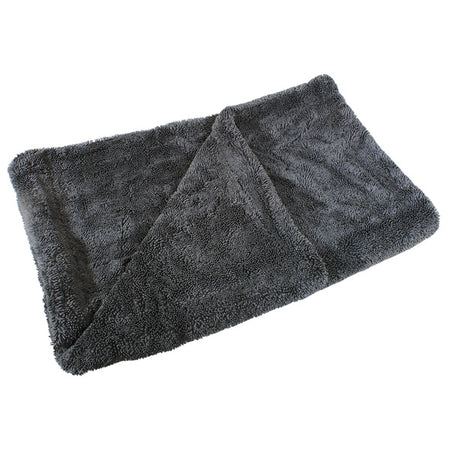 Mikrofiber tørre klud i grå farve, 50x80cm, til polering af bådoverflader