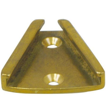 Ophæng til skibsklokke fra Foresti, vist i detalje og med monteringsbeslag.