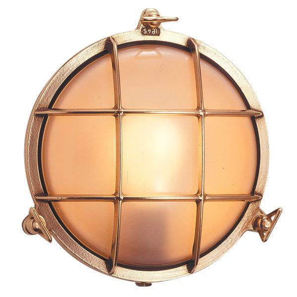 Foresti skotlampe med klart glas, ideel til bådinventar.