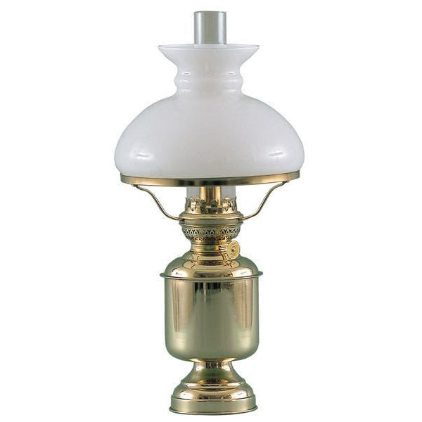 Stor DHR bordlampe med E27 sokkel, set fra siden.