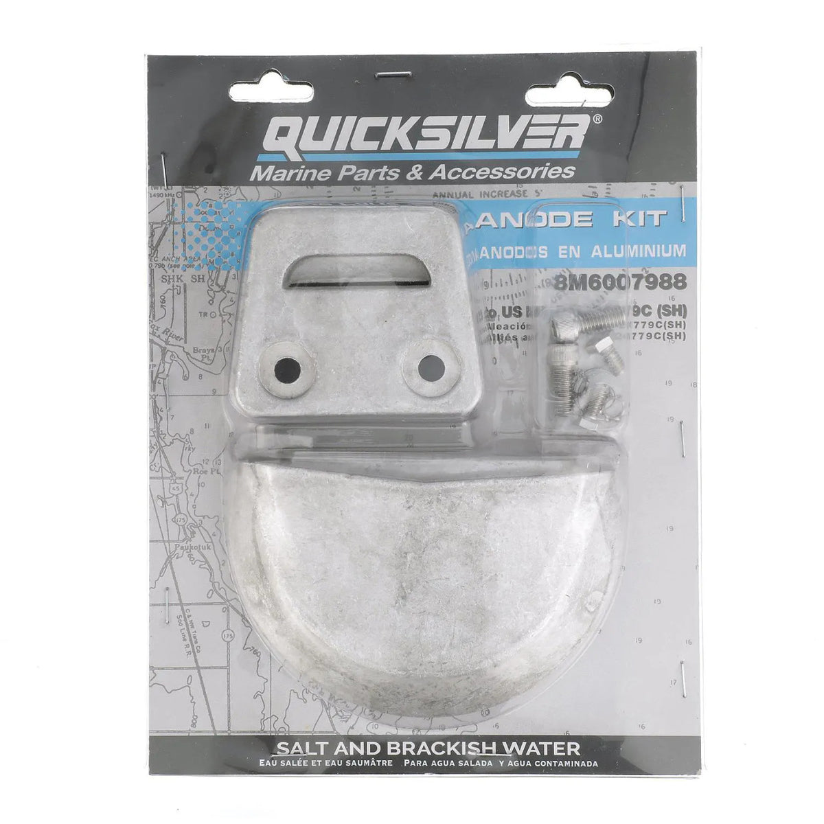 Quicksilver anode kit pakket med tilbehør til Volvo SX