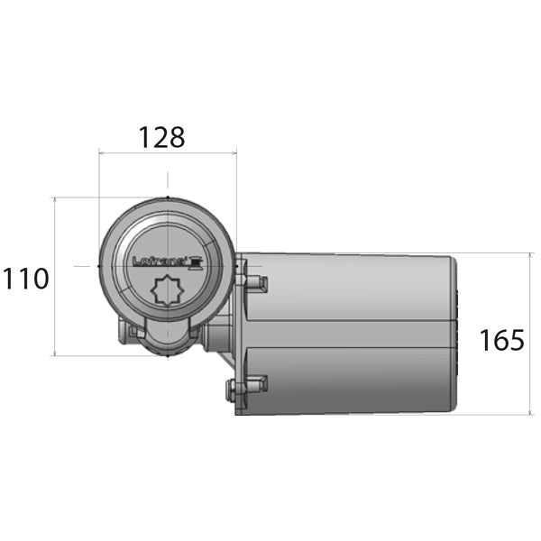 Lofrans SX1 ankerspil med kæde og relæboks i maritim kontekst