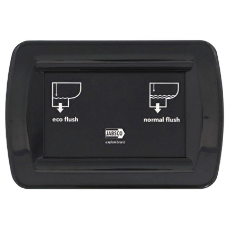 Jabsco Quiet Flush E2 toilet set fra bagdelen med tilslutninger