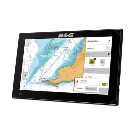 B&G Zeus S 7" navigation monteret på bådkonsol