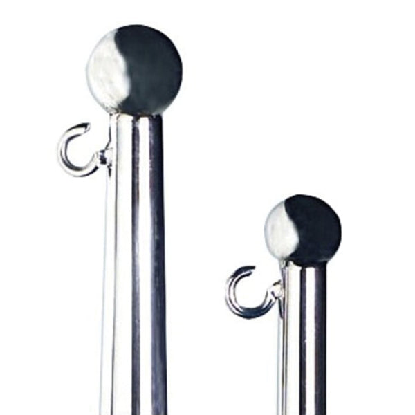 SeaTec flagspil set forfra med ø20 mm stang og 600 mm længde
