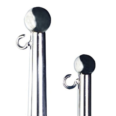 SeaTec flagspil set forfra med ø20 mm stang og 600 mm længde