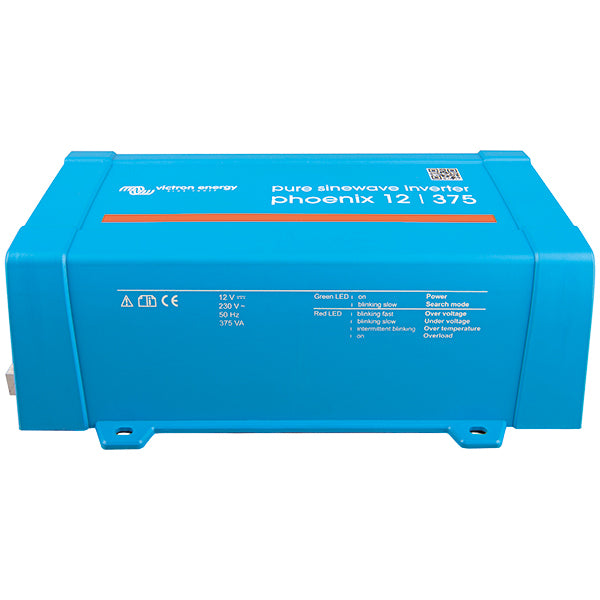 Victron inverter monteret i båd med tilslutninger synlige