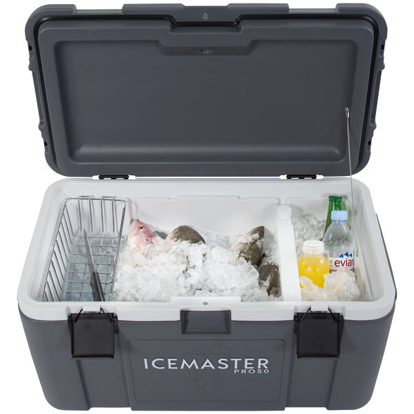 Icemaster Pro 120 tilbehør kurv vist fra siden med detaljeret skærebræt.