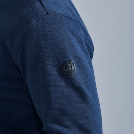 Nærbillede af Gill Cavo Hoodie LS05 navy's tekstur