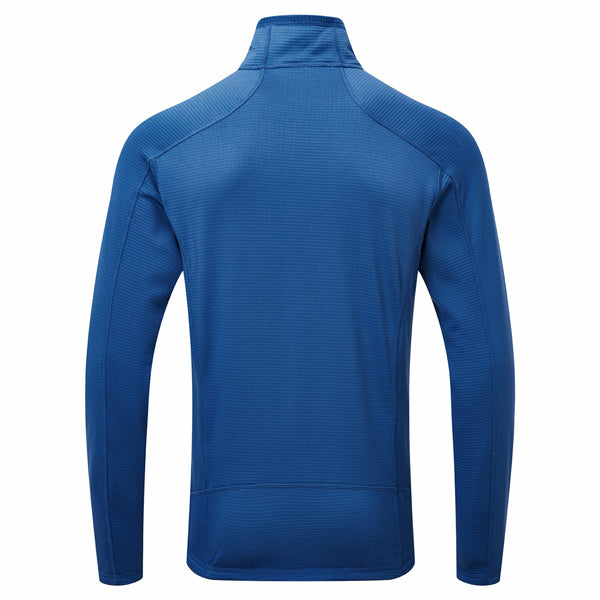 Gill fleece med halslynlås, præsenteret bagfra med detaljer.