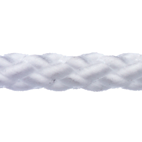 Robline Polyester 8 line 8mm i hvid farve, pakket i 150m rulle