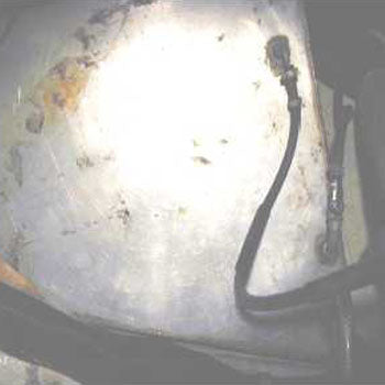 Sidevisning af SeaTec inspektionsluge Ø 150 mm